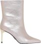 Steve Madden Metallic Zilveren Puntige Enkellaarzen Grijs Dames - Thumbnail 1