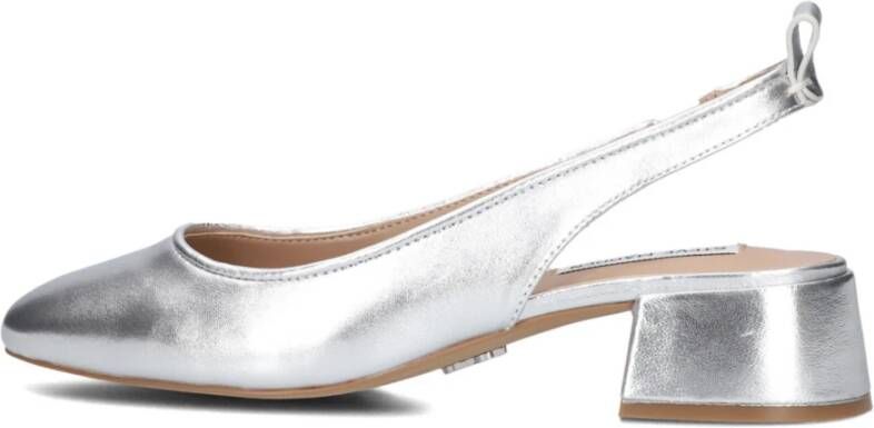 Steve Madden Zilveren Slingback Schoenen met Blokhak