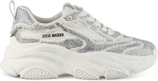 Steve Madden Zilveren Sneakers Gray Dames