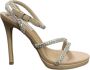 Steve Madden Zilveren Strass Hoge Hak Sandalen Roze Dames - Thumbnail 2