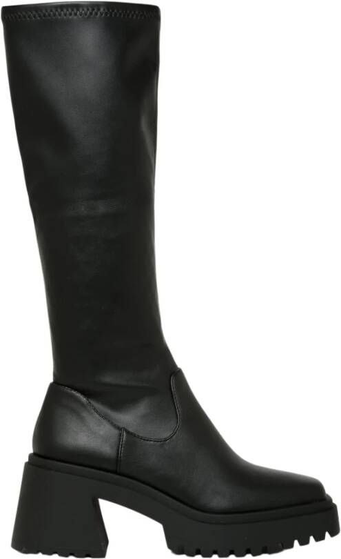 Steve Madden Zwarte Frontier Hoge Laars Black Dames