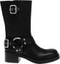 Steve Madden Zwarte Route 1 Eco Leren Laarzen Black Dames - Thumbnail 1
