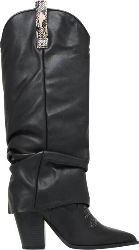 Steve Madden Zwarte Lassy Laars Black Dames