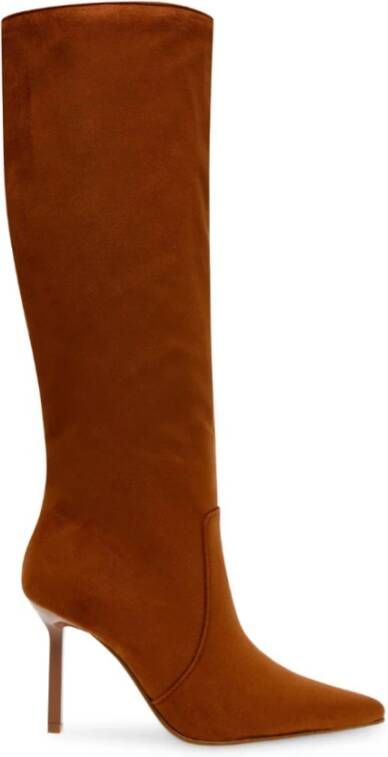 Steve Madden Microsuède Bovenwerk Synthetische Voering 9 cm Hak Brown Dames