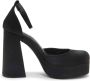Steve Madden Zwarte Satijnen Hoge Hakken - Thumbnail 1