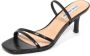 Steve Madden Zwarte Slangenstof Sandalen - Thumbnail 1