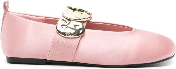 Stine Goya Roze Elastische Band Platte Schoenen - Foto 2