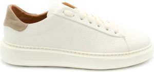Stokton Beige Sneakers met Leren Voering en Rubberen Zool Beige Heren