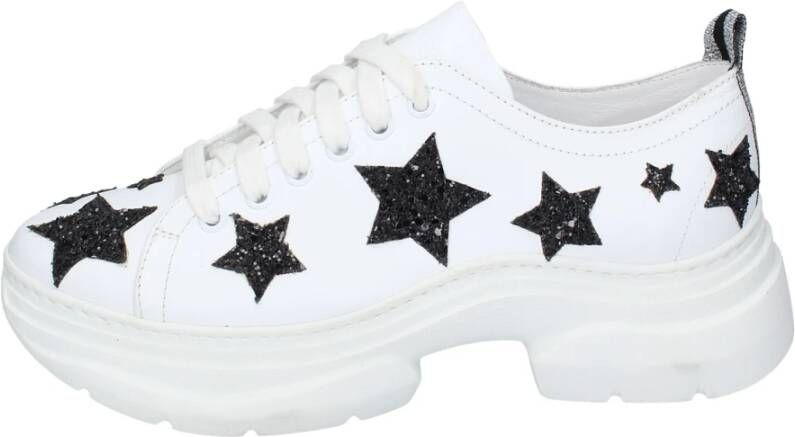 Stokton Leren Dames Sneakers White Dames