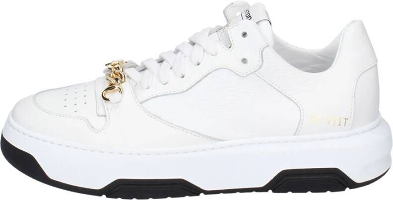 Stokton Leren Damessneakers White Dames