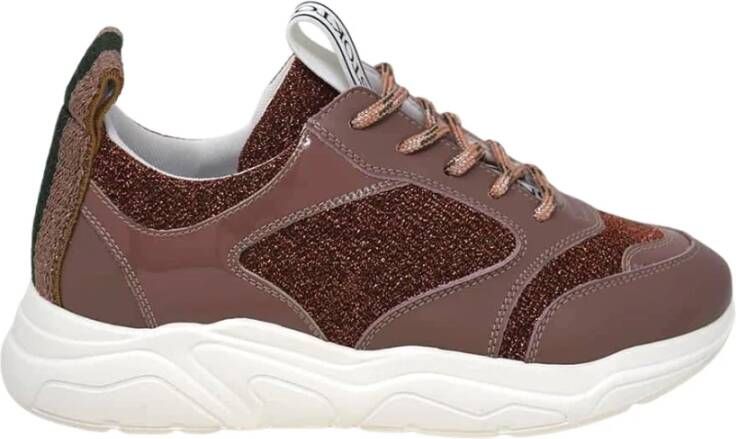 Stokton Sneakers van leer en stof voor vrouwen