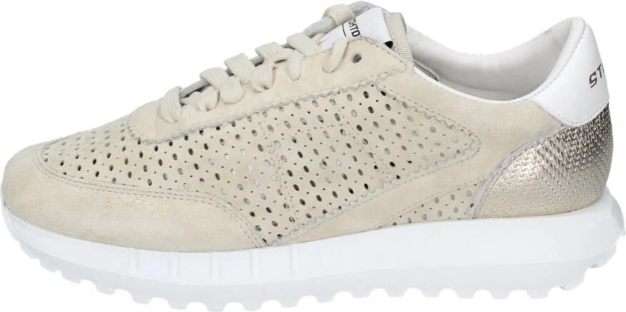 Stokton Suede Damessneakers Beige Dames
