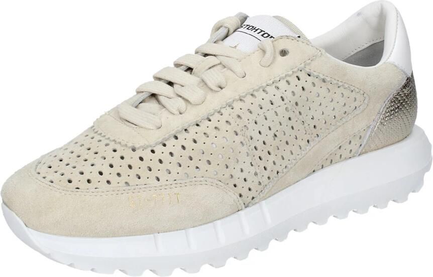 Stokton Suede Damessneakers Beige Dames - Foto 2