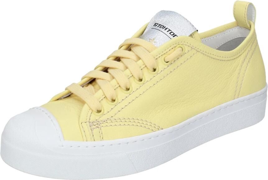 Stokton Leren Damessneakers Yellow Dames - Foto 2