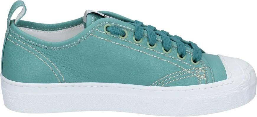 Stokton Leren Dames Sneakers Green Dames - Foto 3
