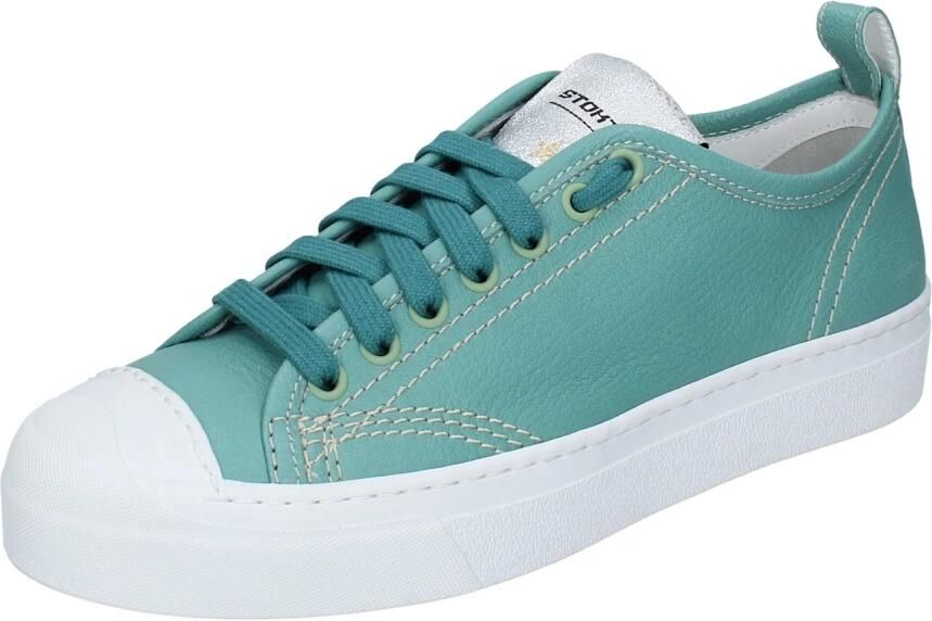 Stokton Leren Dames Sneakers Green Dames - Foto 2