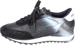 Stokton Leren Dames Sneakers Black