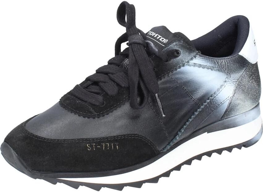 Stokton Leren Dames Sneakers Black Dames - Foto 2