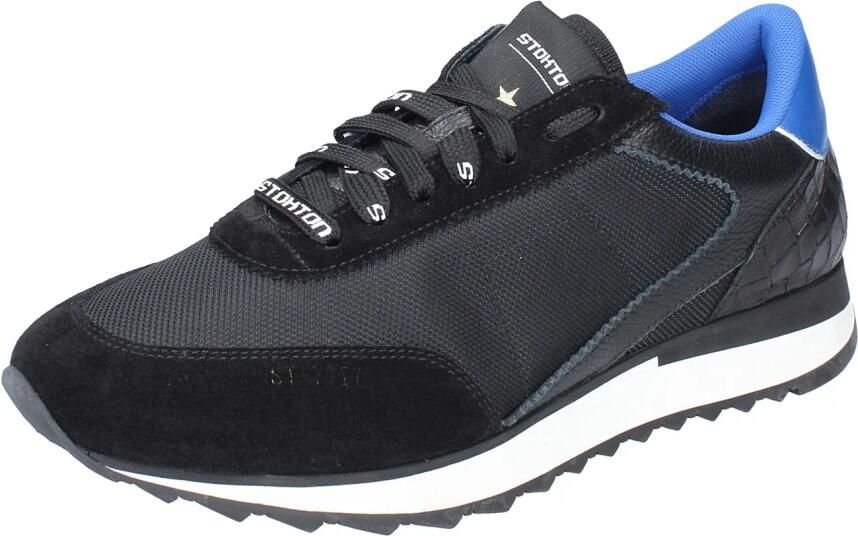 Stokton Heren Textiel Sneakers Black Heren - Foto 2