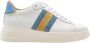 Stokton Witte Leren Glitter Detail Sneaker Multicolor Dames - Thumbnail 1