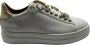 Stokton Witte leren sneaker met verwijderbare accessoires White Dames - Thumbnail 1