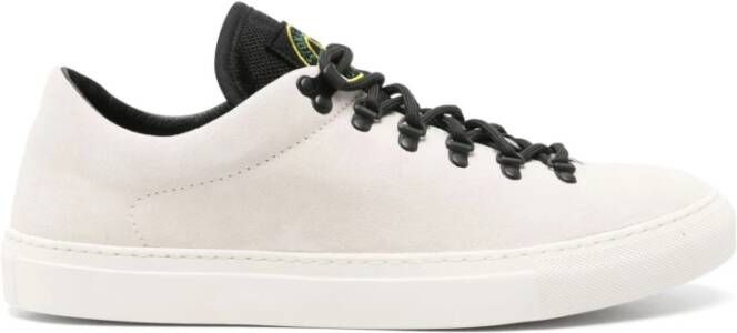 Stone Island Witte Sneakers Stijlvol Kompaslogo