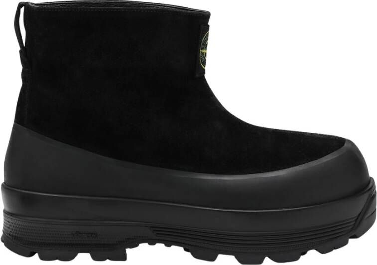 Stone Island Zwarte Lage Laarzen Stivale Basso