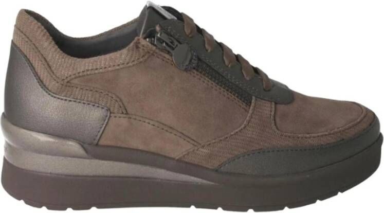 Stonefly Bruine Casual Textiel Sneakers voor Vrouwen