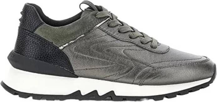 Stonefly Casual Grijze Leren Sneakers