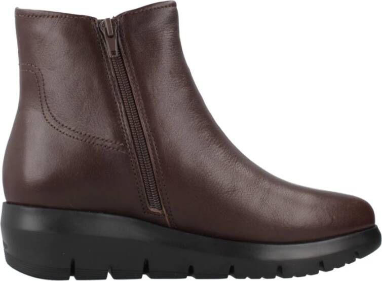 Stonefly Stijlvolle Enkellaarzen van Zwart Leer