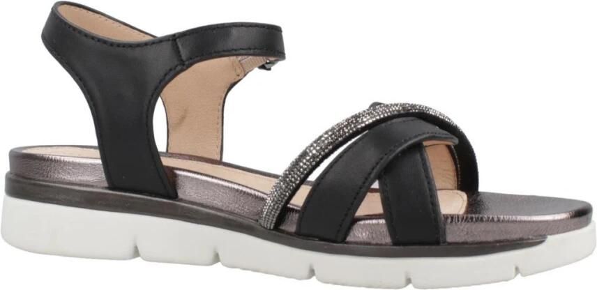 Stonefly Sandalen met sleehak Elody 25 Nappa Lth