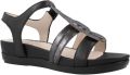Stonefly Sandalen met sleehak Eve 31 S. Laminated nappa L - Zwart