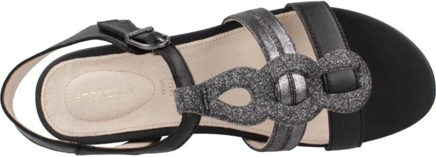 Stonefly Sandalen met sleehak Eve 31 S. Laminated nappa L - Foto 4