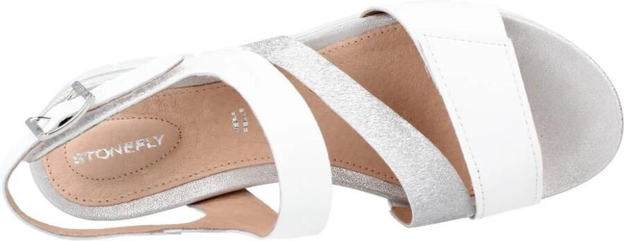 Stonefly Sandalen met sleehak Elody 14 Nappa Lth glitter - Foto 4