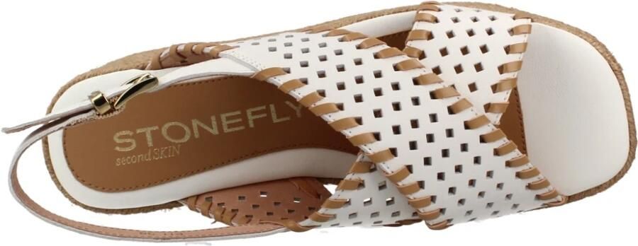 Stonefly Sandalen met sleehak IVORY 2 NAPPA LTH - Foto 8