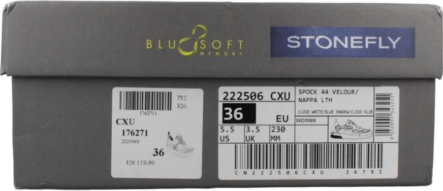 Stonefly Lage Sneakers Spock 44 Velour Nappa Lth - Foto 6