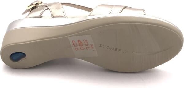 Stonefly Sandalen met sleehak 223648 Vanity III Metal - Foto 5