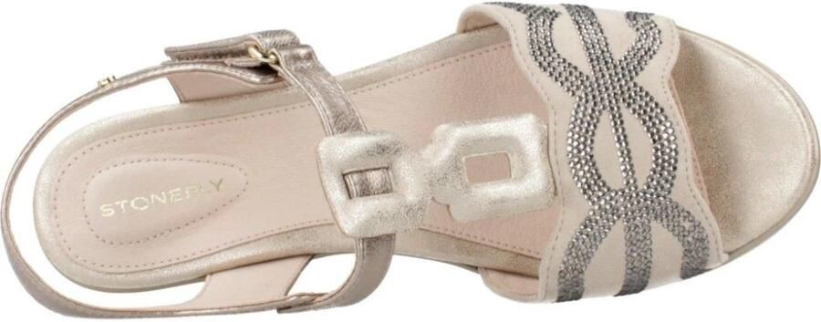 Stonefly Sandalen met sleehak Vanity Iii 32 Laminated Lth - Foto 4