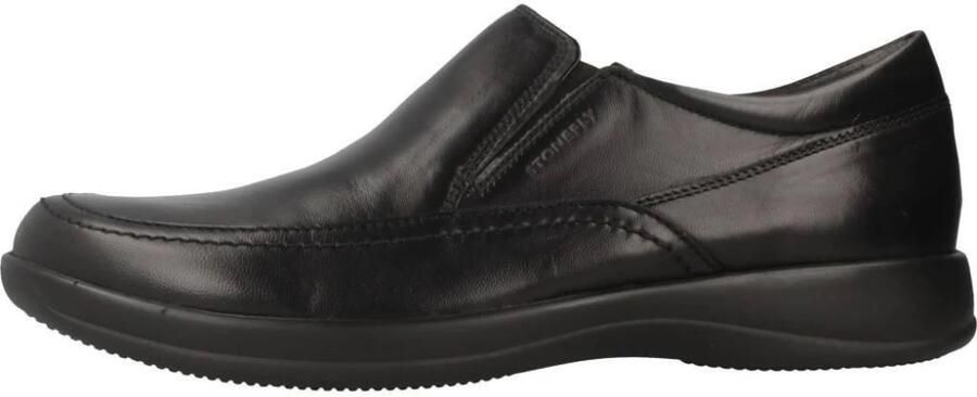 Stonefly Zwarte leren loafers met BLUSOFT-systeem - Foto 2