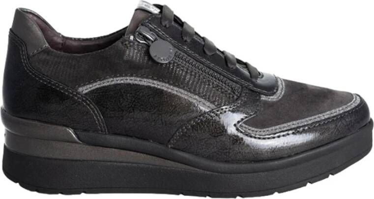 Stonefly Zwarte Casual Textiel Sneakers voor Vrouwen