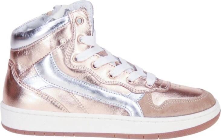 Stones and Bones Losot Metallic Zalmroze Sneaker Roze Dames