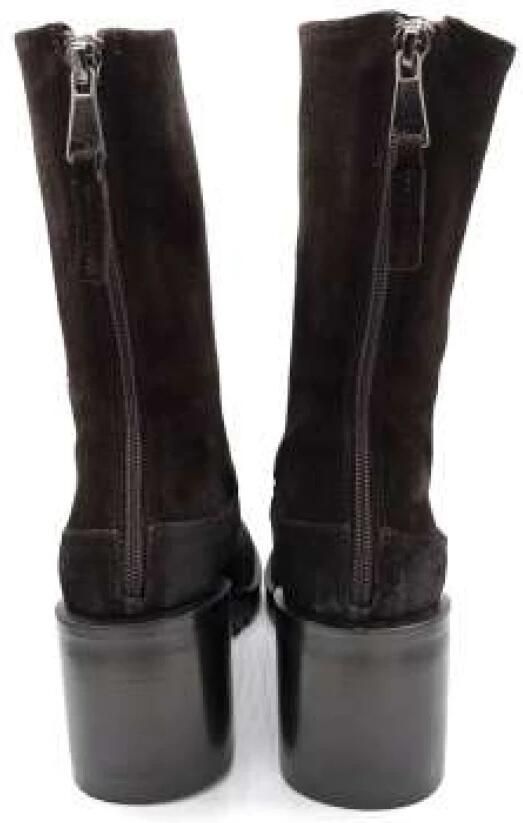 Strategia 70mm Leren Enkellaars met Rits Bruin Dames