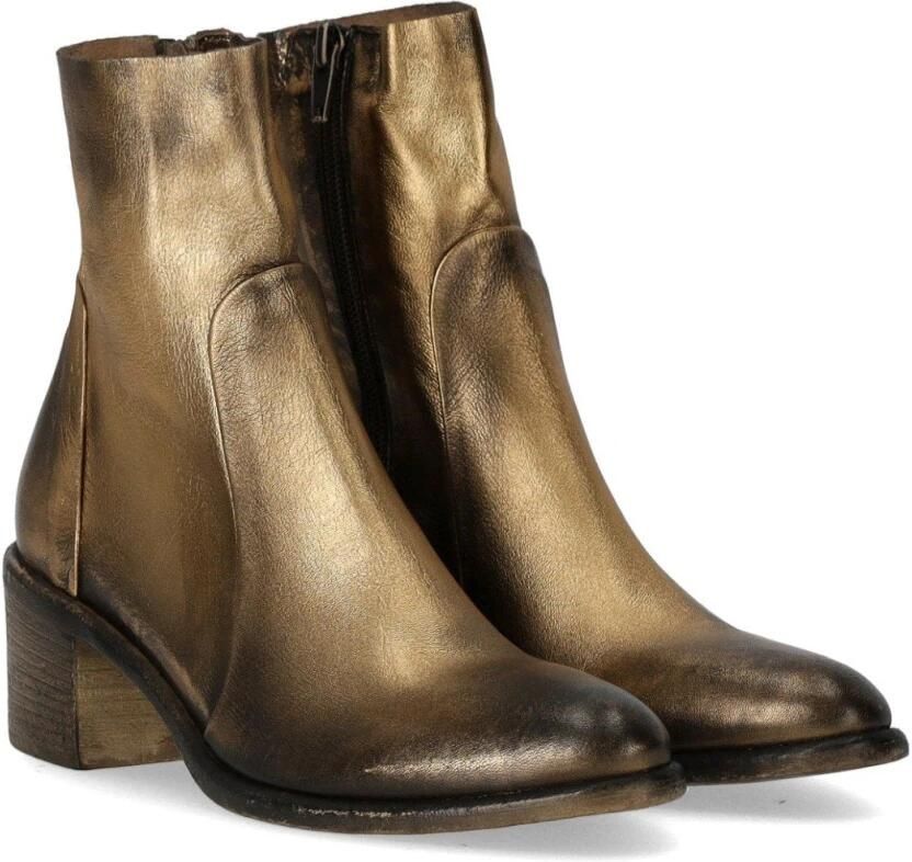 Strategia Boots Gemma Gold Heeled Ankle Boot in goud