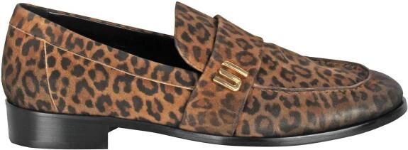 Strategia Luipaardprint Leren Loafer Schoen