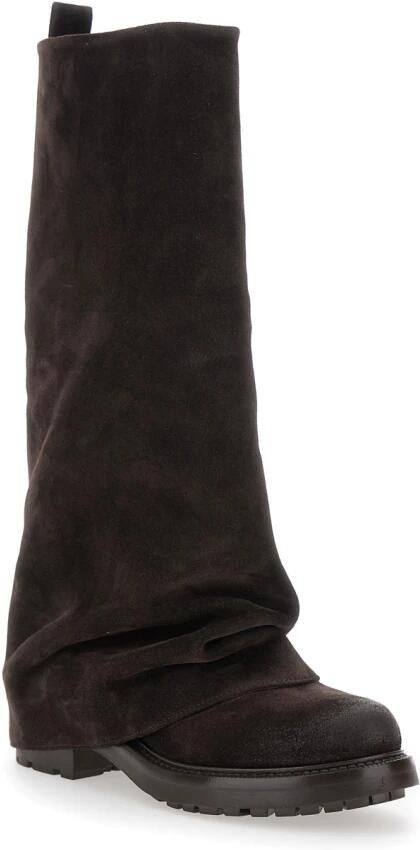 Strategia Opgevouwen Bruine Laarzen