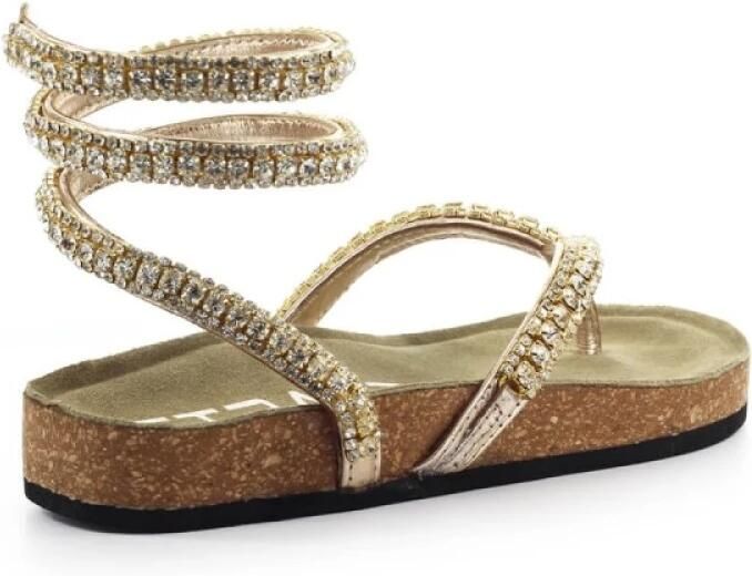Strategia Sandalen PLATIN STRASS SANDALE in bruin