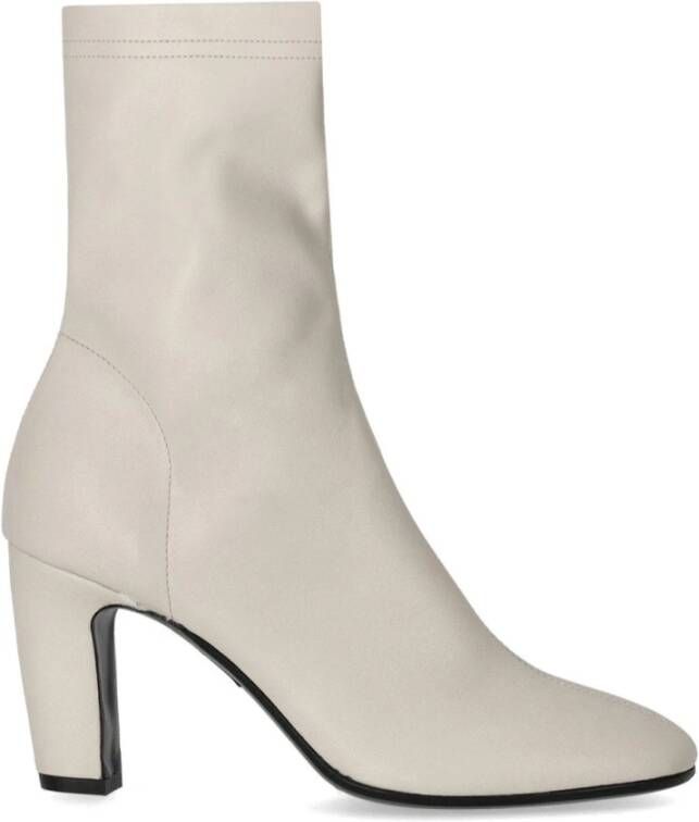 Strategia Boots Zhaira White Heeled Ankle Boot in wit