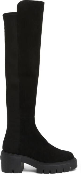 Stuart Weitzman 5050 Soho Boot Iconische Over-de-Knie Stijl Black Dames