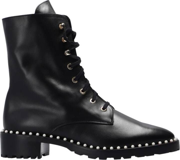 Stuart Weitzman Sondra veter-up hakken enkellaarzen Zwart Dames