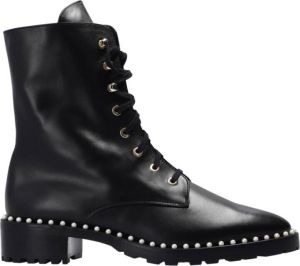 Stuart Weitzman Sondra veter-up hakken enkellaarzen Zwart Dames
